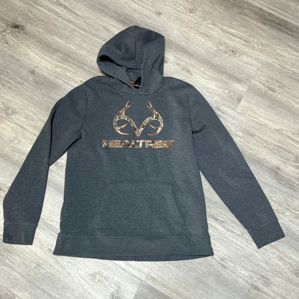 Real Tree gray youth hoodie size 18/20